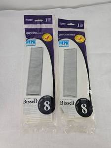 lot 51 image: Bissell Style 8 HEPA Vacuum Filter 2-Pack