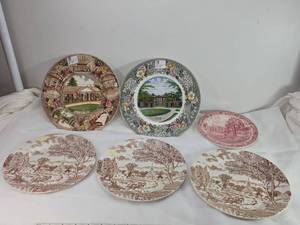 lot 58 image: Historical American Scenes Transferware Plate Collection