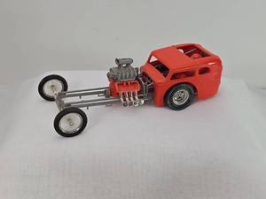 lot 70 image: Red Plastic Drag Racing Car Model 