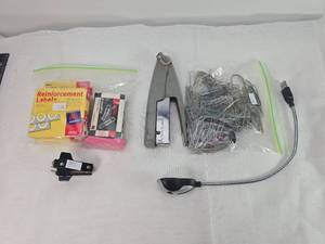 lot 110 image: Office Supply Bundle with Stapler and Clips