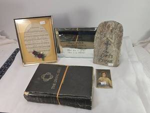 lot 115 image: Religious Decor and Bible Collection