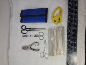 lot 118 image: Professional Sewing and Cutting Tool and office Set