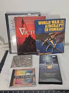 lot 132 image: Mixed Media Collection - WWII Books & Software Bundle