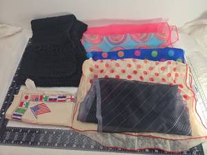 lot 156 image: Mixed Pattern Scarf bundle
