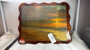 lot 192 image: Footprints in the Sand Wall Art