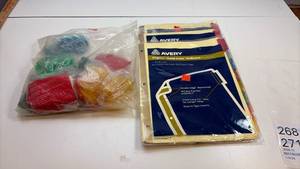 lot 268 image: Avery Aigner Gold Line Index Dividers