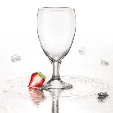 lot 40840 image: Libbey Claret Footed Iced Tea Glasses, Set of 4 (missing 1)