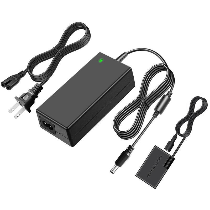 lot 43934 image: TKDY for Canon R50 Dummy Battery ACK-E18 Power Supply DR-E18 LP-E17 DC Coupler Kit, for Canon EOS R50 R100 R8 R10 RP, Rebel T6i T7i T8i T6s SL3 SL2 77D 800D Digital Cameras.