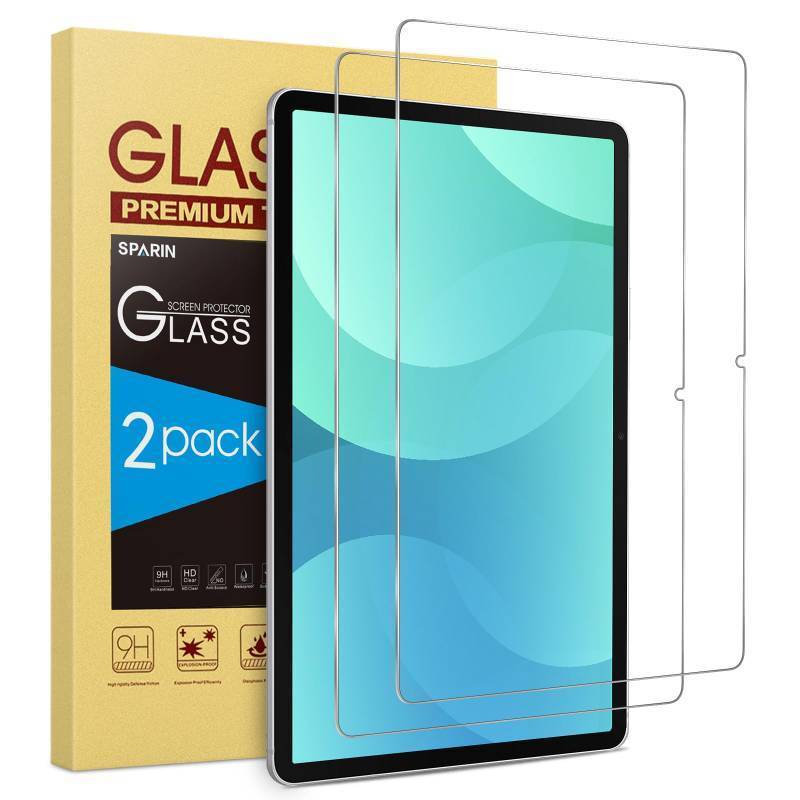 lot 48715 image: (UNUSED) SPARIN 2 Pack Screen Protector for Samsung Galaxy Tab S10 FES9 FE 5G (10.9 inch) & Galaxy Tab S9S8 S7 (11 inch), Tempered Glass Compatible with S Pen, Anti-Scratches