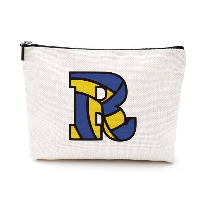 lot 54101 image: FACTORY SEALED - LONGXIN Personalized Monogrammed Cosmetic Bags - Volleyball Team Gifts for Teen Girls, Women & Players