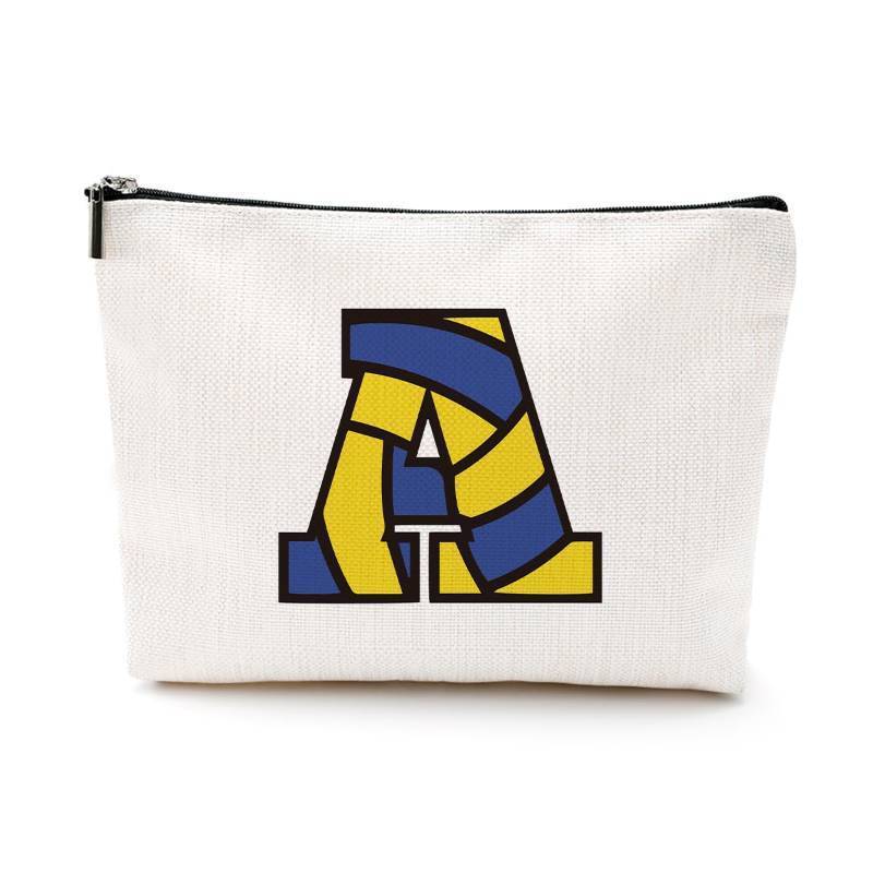 lot 54104 image: FACTORY SEALED - LONGXIN Personalized Monogrammed Cosmetic Bag - Volleyball Team Gift for Teen Girls, Women & Friends