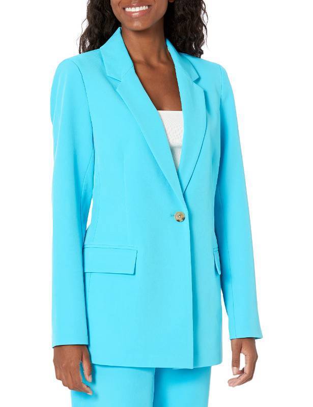 lot 59410 image: (UNUSED) The Drop Womens Blake Long Blazer, Ocean Blue, Small