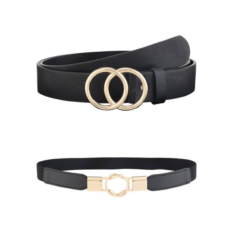 lot 62842 image: FACTORY SEALED - Black belt women,womens belts��women belt��belts for women��womens belts��black belts for women��womens belts for jeans��2 pack (BLACK1, XXX-Large)