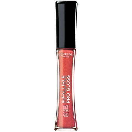 lot 63003 image: FACTORY SEALED - 2 Pack LOreal Paris Infallible 8 Hour Pro Hydrating Lip Gloss (305-Fiery) & (140-Pink Topaz) 0.21Fl.Oz
