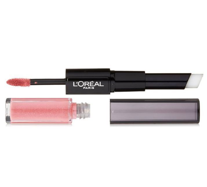 lot 63017 image: FACTORY SEALED - 2 Pack LOreal Paris Infallible Pro Last 2 Step Lipstick  (207-Perpetual Apricot) & (113-Flamboyant Flamingo)