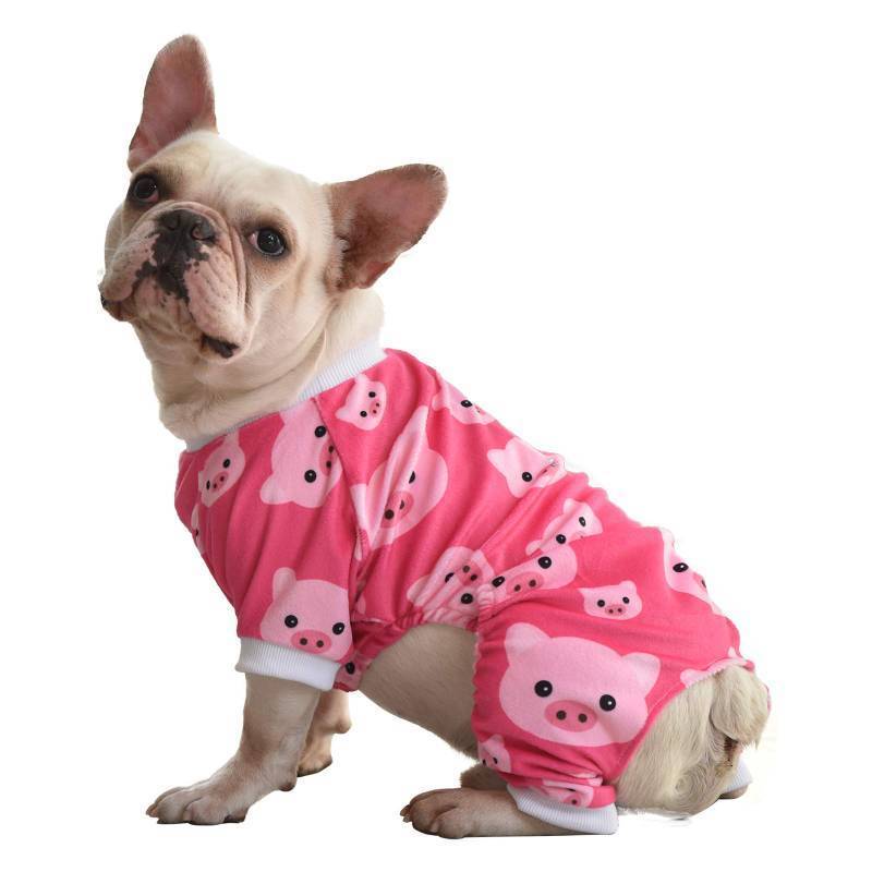 lot 64357 image: CuteBone Dog Halloween Pajamas Puppy Onesies Small Dogs Soft Pjs Coat Cat Apparel Comfy Pet Christmas Clothes Outfit Doggie Bodysuit P46XL 18 inch chest