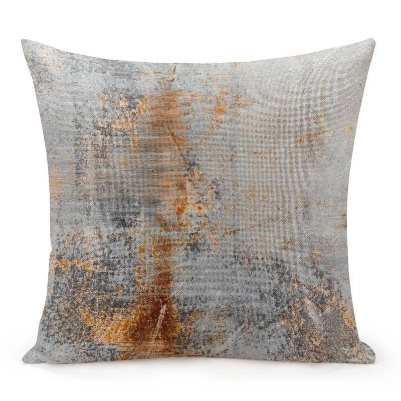lot 64389 image: APPEARS NEW - Burn Blue Rust Throw Pillow Covers 18X18 Pillowcase for Bedroom Aesthetic Cushion Cover Home Decor Dormitory College Living Room Bed Sofa Couch