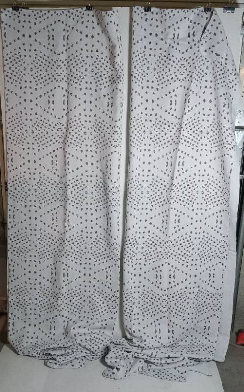 lot 64788 image: Society6 Geometric Pattern Curtain Panels, 2 panels included. (50x94)