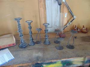 lot 2018 image: Modern Candle Holders - Metal