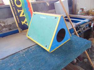 lot 1831 image: PlaySkool- 3 Sided information board - Whiteboard - Chalkboard - PegBoard
