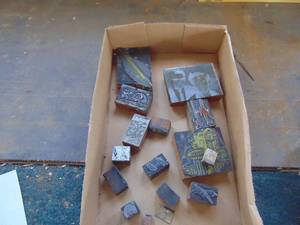 lot 1833 image: Selection of Printing Blocks