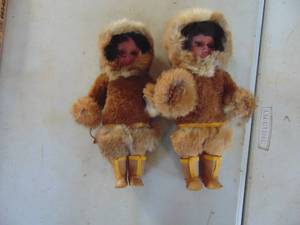 lot 1857 image: Pair of Dolls - Alaskan - Indian 