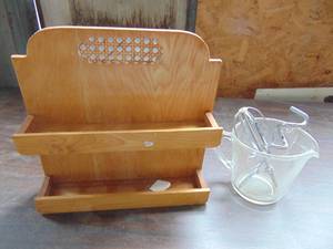 lot 1899 image: Mixer Bowl and Spice Rack