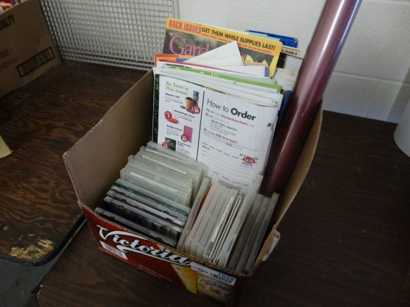 lot 7558 image: Box of books, & CDs.