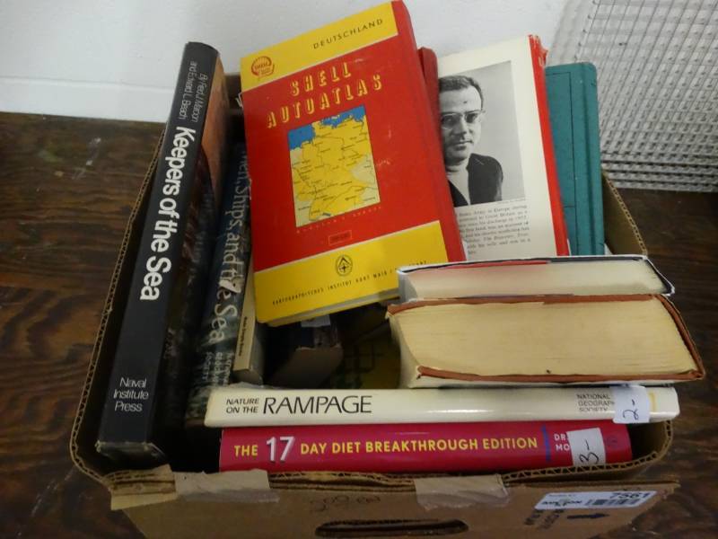 lot 7561 image: Box of books.