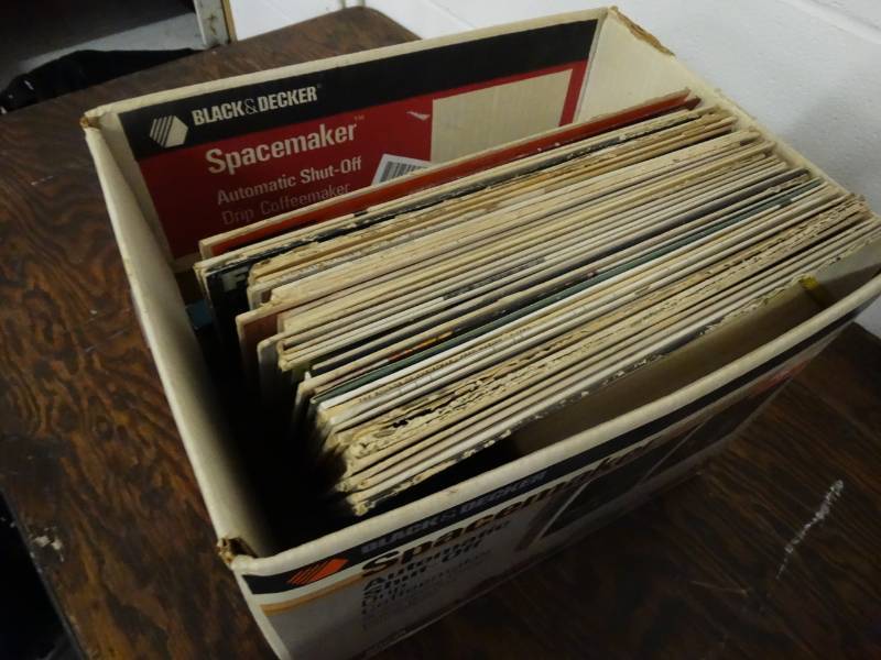 lot 7562 image: Box of records.