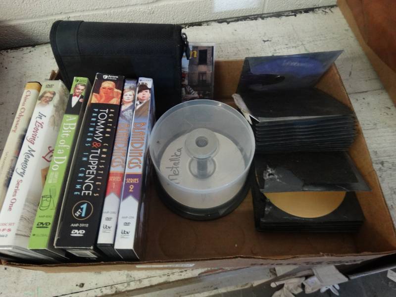 lot 7573 image: Lot CDs & VHS.