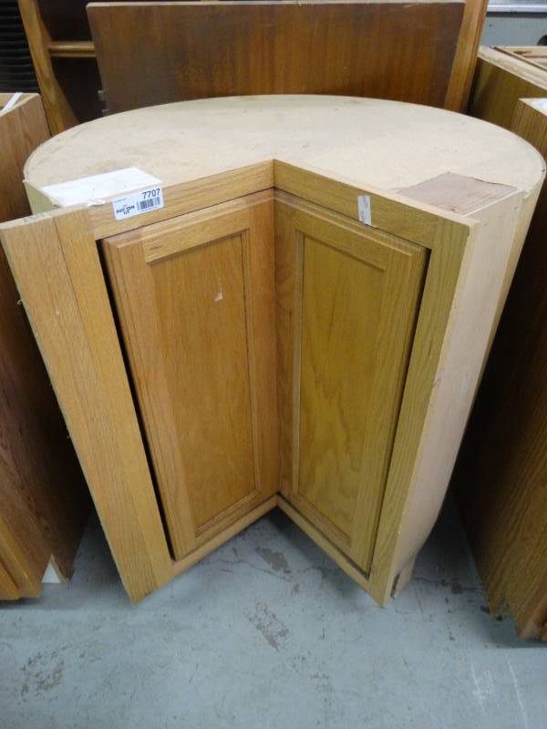 lot 7707 image: Lazy susan cabinet