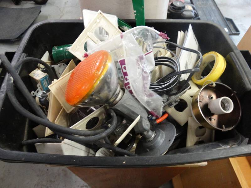 lot 7717 image: Large lot of switch covers & misc.