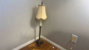lot 88 image: Traditional Lamp with Beaded Shade