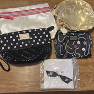 lot 109 image: Betsey Johnson and Nicole Cosmetic Bags Collection with Givenchy Dust Bag