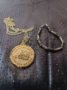 lot 25 image: Greek Warrior Medal Necklace