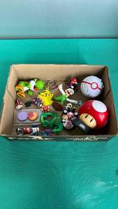 lot 170 image: Pokemon and Mario Mixed Toy Lot with Figures and Pokeballs