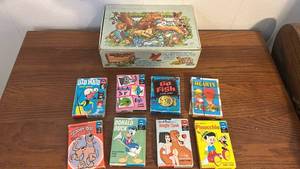 lot 236 image: Vintage Children��s Cards Collection with Storage Box