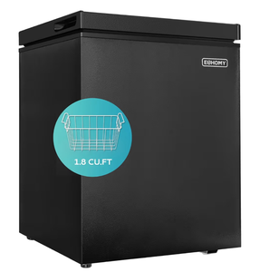 lot 2351 image: Euhomy 1.8 Cu.Ft Compact Chest Freezer - Retail $149