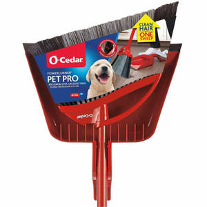 lot 2381 image: O-Cedar PowerCorner� Pet Pro Broom w Step-On Dustpan  Large  14 with broom