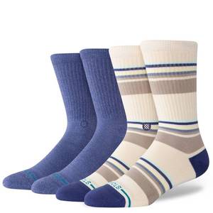 lot 2397 image: Pack of 5 STANCE Mens Simpler Times 2 Pk Crew Socks - 6-12 - Retail $20
