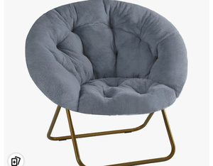 lot 2412 image: Saucer chair  - Retail $0