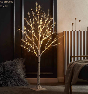 lot 2441 image: White birch lighted tree  - Retail $0