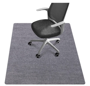 lot 2465 image: Riveroy folding Office Chair Mat - for Hardwood Floors, Large Non-Slip Easy-Clean Floor Protection Blanket (Grey, ��48 x 36in��). - Retail $0