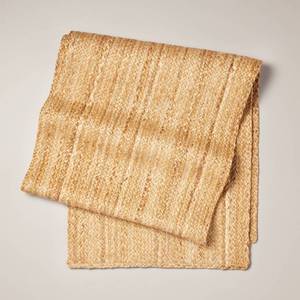 lot 2479 image: 20x90 Natural Jute Braided Table Runner - Hearth & Hand�� with Magnolia - Retail $25