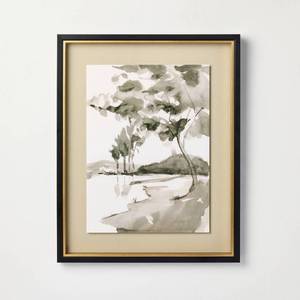 lot 2481 image: 16x20 Washed Landscape Framed Wall Art - Hearth & Hand�� with Magnolia - Retail $40