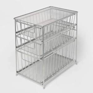 lot 2488 image: 3 Tier Drawer Chrome - Brightroom�� - Retail $35