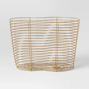 lot 2489 image: Metal Basket Gold - Threshold�� - Retail $35
