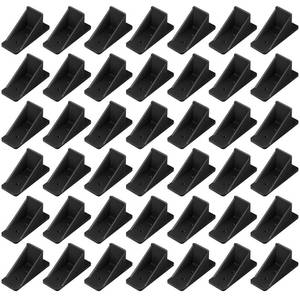 lot 3206 image: Taiyin 50 Mini Snow Guards for Metal Roofs Prevent Sliding Ice Snow Stop Buildup Block to Stop Ice from Sliding Off Your Metal Roof (Black)