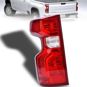 lot 3207 image: Nakuuly Tail Light Halogen Type Compatible With 2019 2020 2021 2022 2023 2024 Chevy Silverado 1500 2500HD 3500HD Left Driver Side Taillight Rear Lamp Brake Signal Assembly with Bulb (NON-LED Model)